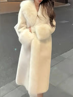 Winter Coat For Women, Fur Coat Women, Elegant Long Length Faux Fur Jacket For Mature Ladies