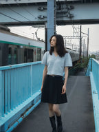 Women's Light Blue V-Neck Short Sleeve Casual Top - Breathable Summer Shirt, Machine Washable Regular Fit Pullover for Casual Attire