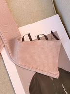 Women's French Elegant Asymmetrical Bell Sleeve Blouse with Ruffled Neckline & Tie-Front Closure - Soft Pink Long Sleeve Top, Round Neck Winter Fall Winter Blouse for Casual to Formal Events