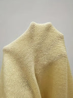 Women's Elegant Open Front Cardigan Sweater - Beige Sweater for Fall/Winter, Non-Transparent Layering Piece for Office, Parties