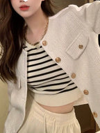 A New Women'S Autumn Jacket with a Loose, Short Style That Is Versatile And Has a Trendy French Vibe.