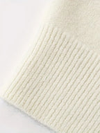 [Korean Style Puppy Sweater] Korean Style Gray Embroidered Puppy Sweater for Women | Relaxed Soft and Muddled Cardigan with Open Front - Perfect Birthday Gift