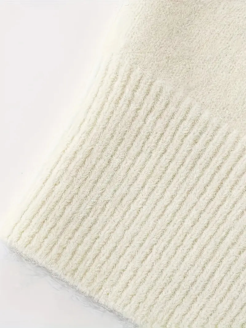 [Korean Style Puppy Sweater] Korean Style Gray Embroidered Puppy Sweater for Women | Relaxed Soft and Muddled Cardigan with Open Front - Perfect Birthday Gift