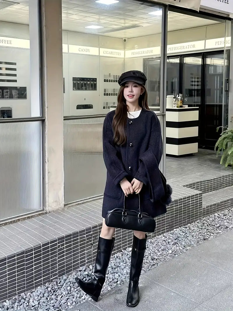 New Stylish High-End Long Coats for Women, Perfect for Autumn And Winter Outfits.