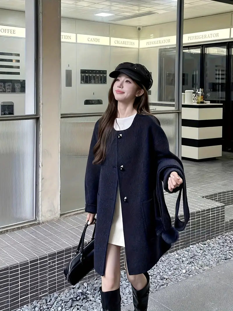 New Stylish High-End Long Coats for Women, Perfect for Autumn And Winter Outfits.